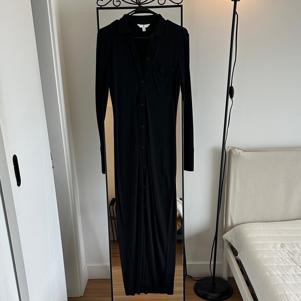 Banana Republic Black Long Sleeve Dress